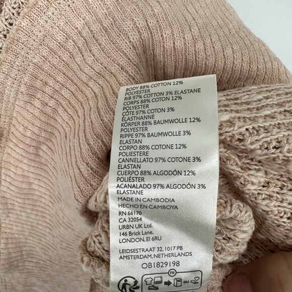 We The Free Free People Tommy Turtleneck Sweater Toasted Almond Womens Small - Picture 11 of 11